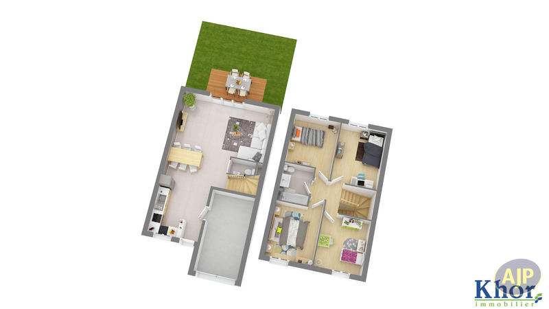 Maison - 85 m² - 4 pièces