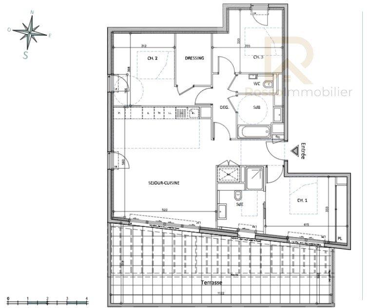 Appartement - 94 m² - 4 pièces