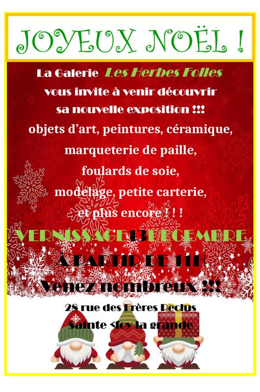 Exposition à la Galerie les Herbes Folles