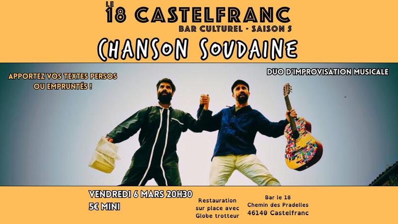 Duo d'improvisations musicales au 18 : Chanson soudaine