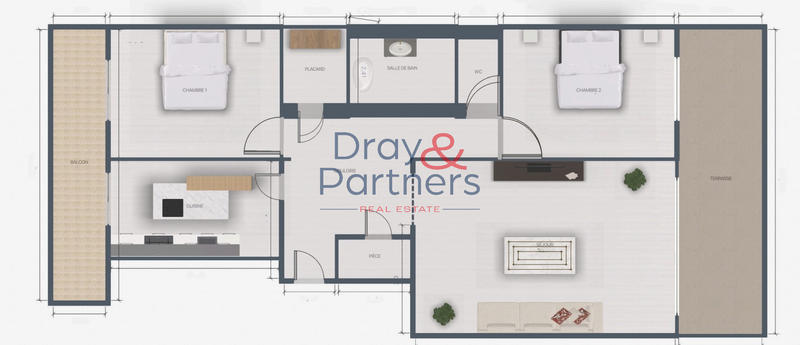 Appartement - 78 m² - 3 pièces