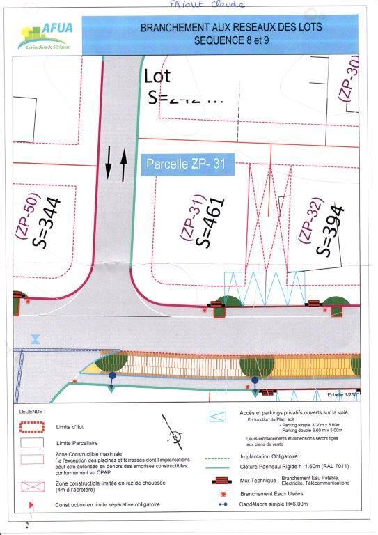 Terrain constructible - 461 m²