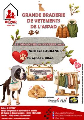 Grande braderie de vêtements de l'Aspad