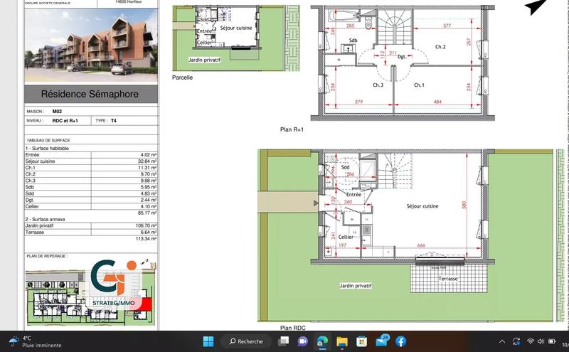 Maison - 85 m² - 4 pièces