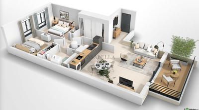 Appartement - 73 m² - 3 pièces