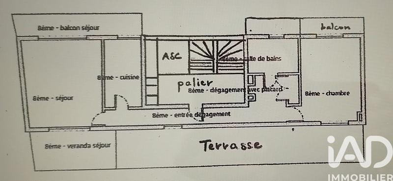 Appartement - 55 m² - 2 pièces