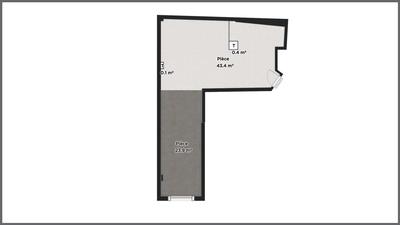 Appartement - 68 m² - 1 pièce