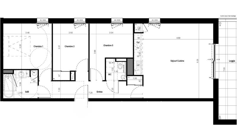 Appartement - 74 m² - 4 pièces