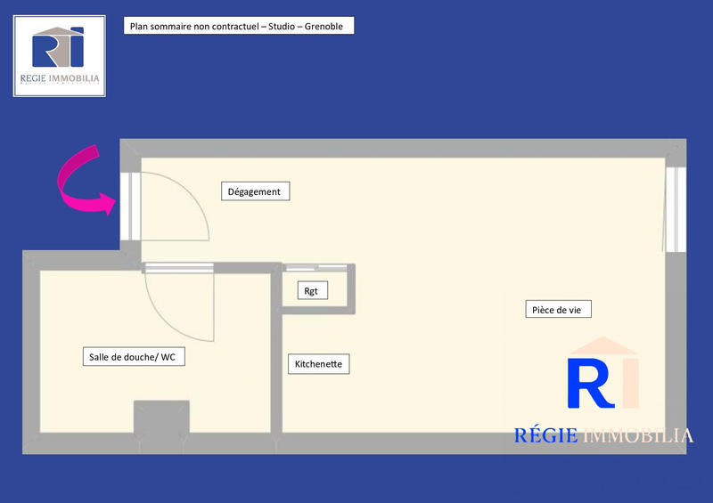 Appartement - 17 m² - 1 pièce