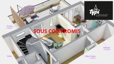 Appartement - 30 m² - 2 pièces