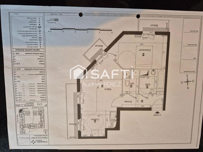 Appartement - 44 m² - 2 pièces