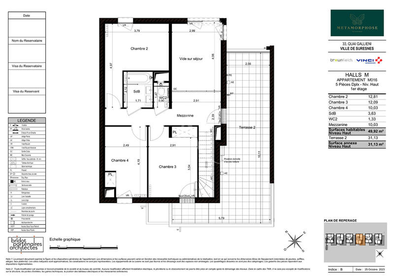 Appartement - 148 m² - 5 pièces
