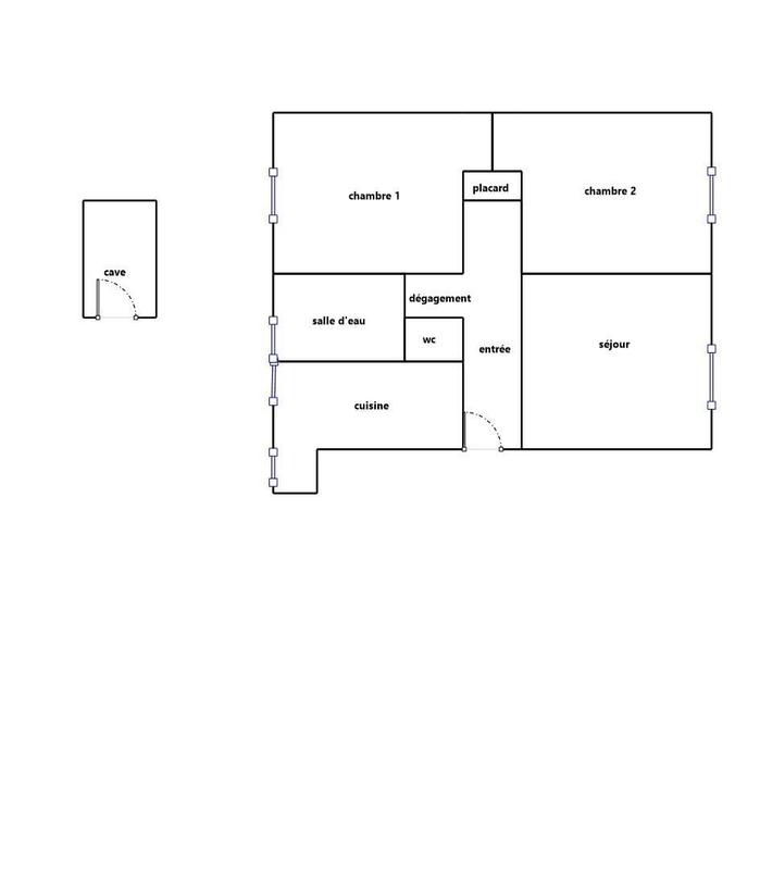 Appartement - 55 m² - 3 pièces