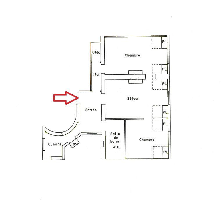 Appartement - 56 m² - 3 pièces