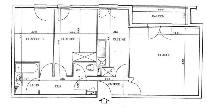 Appartement - 61 m² - 3 pièces