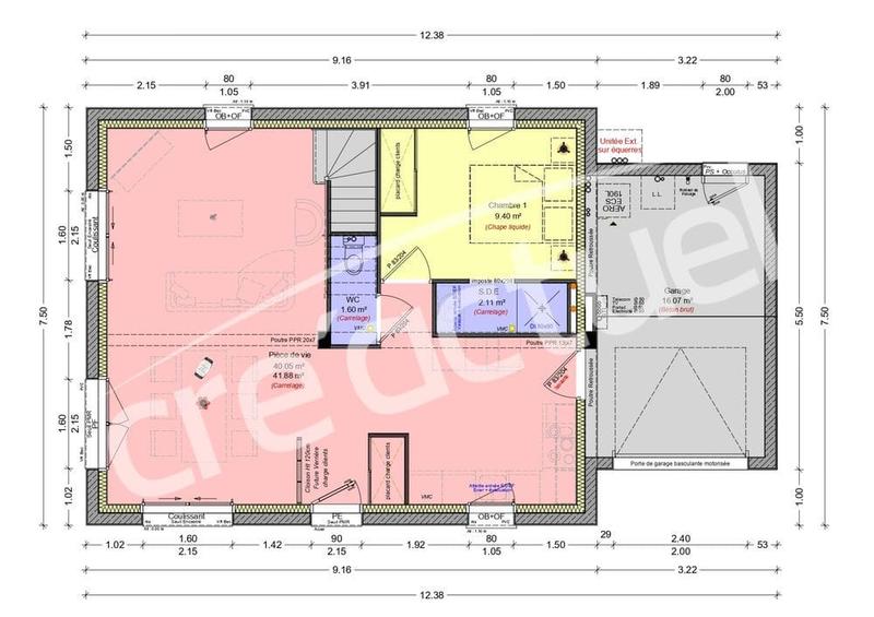 Maison - 96 m² - 5 pièces