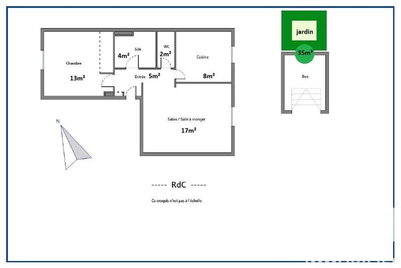 Appartement - 49 m² - 2 pièces