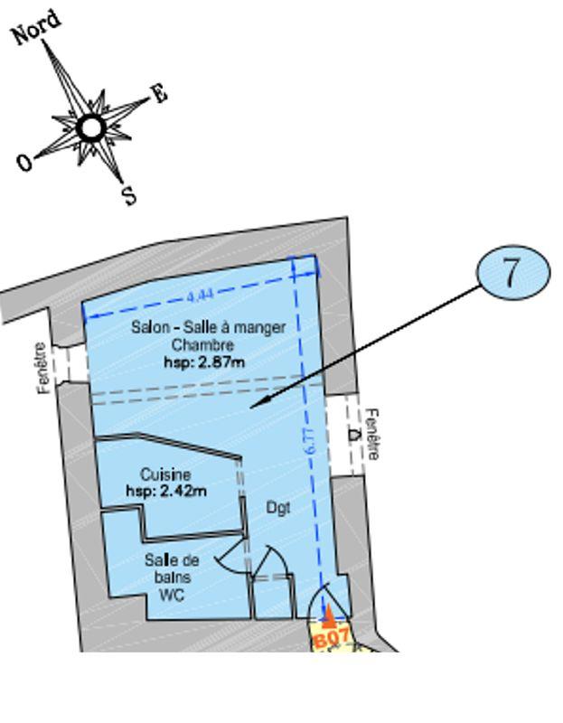 Studio - 27 m² - 1 pièce