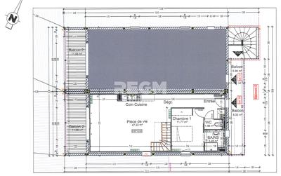 Duplex - 89 m² - 4 pièces