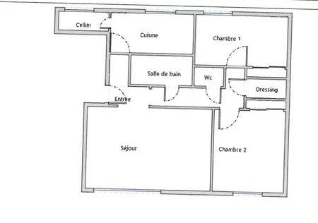 Appartement - 69 m² - 3 pièces