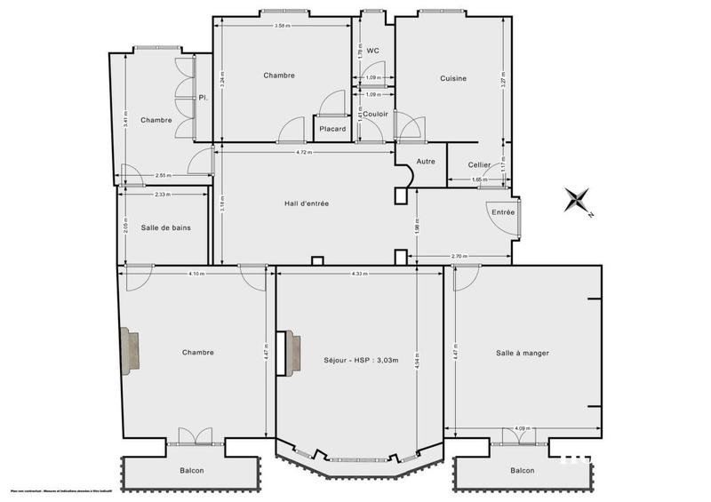 Appartement - 117 m² - 5 pièces