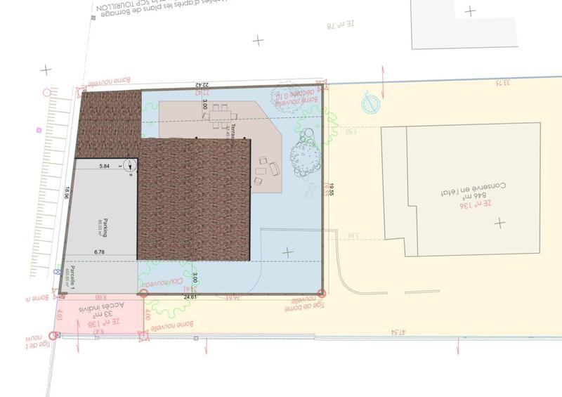 Terrain constructible - 450 m²