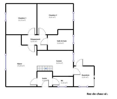 Maison - 59 m² - 3 pièces