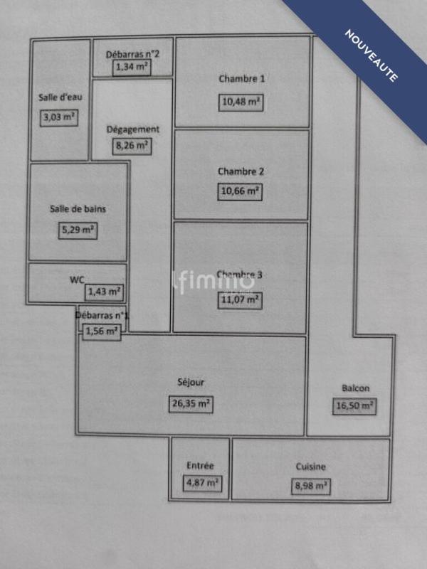 Appartement - 93 m² - 4 pièces