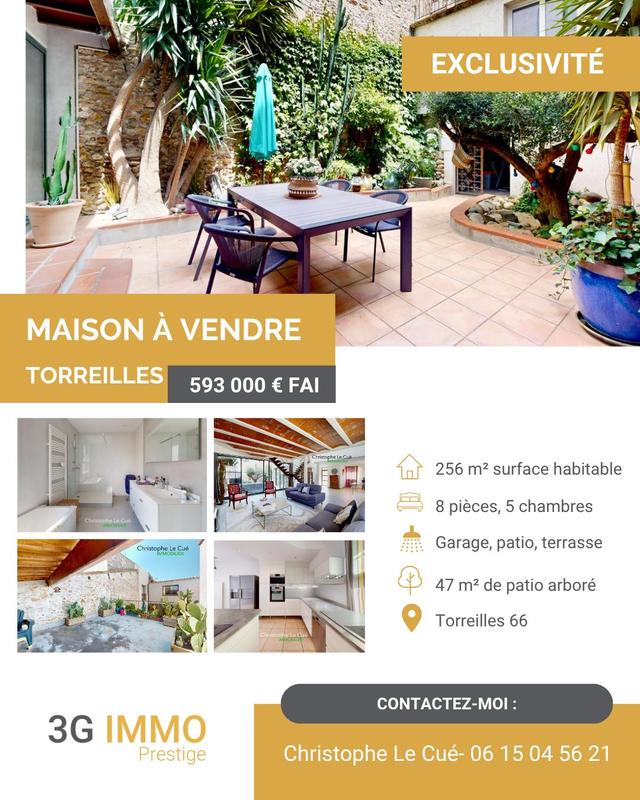 Maison en pierre - 256 m² - 8 pièces