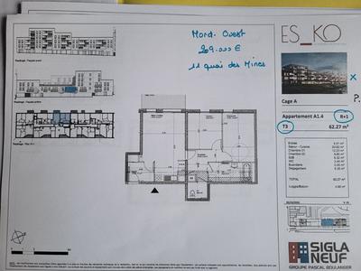 Appartement - 62 m² - 3 pièces