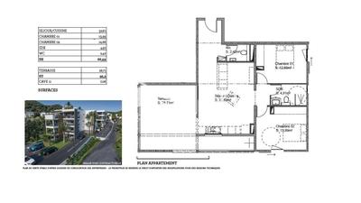 Appartement - 66 m² - 3 pièces