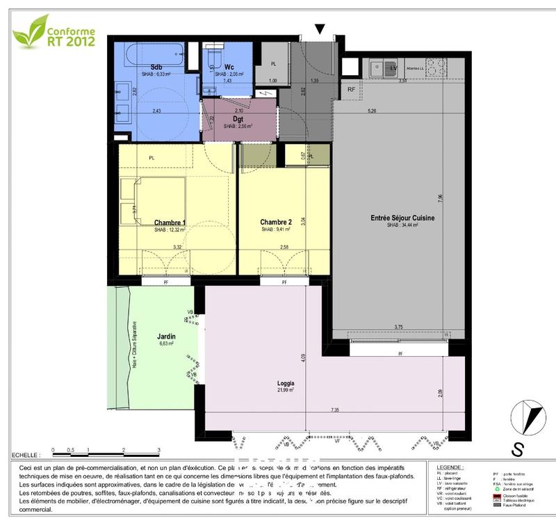 Appartement - 67 m² - 3 pièces