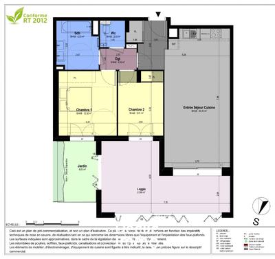 Appartement - 67 m² - 3 pièces