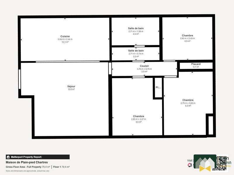 Maison - 70 m² - 4 pièces