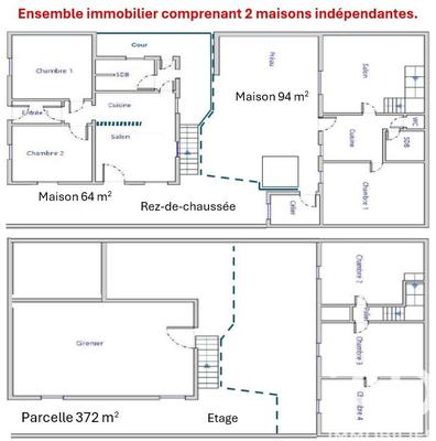 Maison de village - 158 m² - 8 pièces