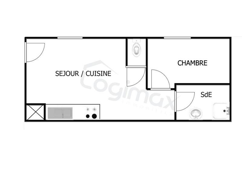 Appartement - 34 m² - 2 pièces