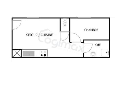 Appartement - 34 m² - 2 pièces