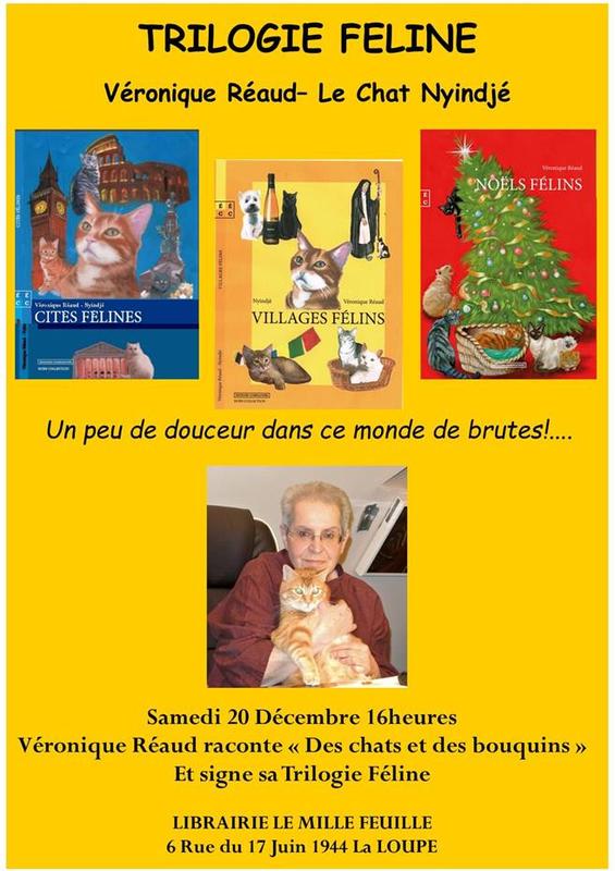 Conférence "Des chats et des bouquins" par Véronique Réaud