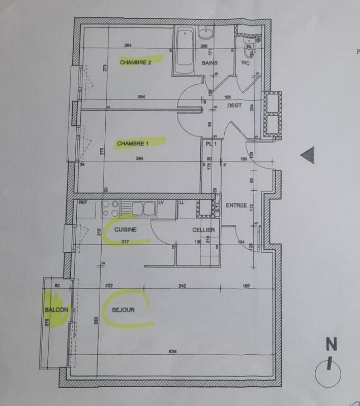 Appartement - 66 m² - 3 pièces