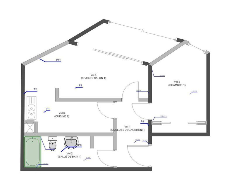 Appartement - 51 m² - 2 pièces