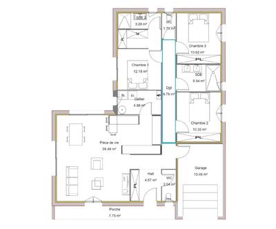 Maison - 100 m² - 4 pièces