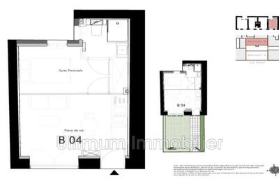 Appartement - 30 m² - 2 pièces