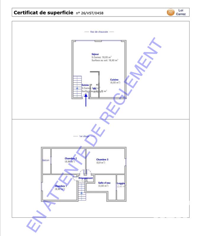 Appartement - 66 m² - 4 pièces
