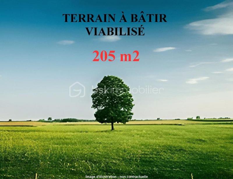 Terrain constructible - 205 m²