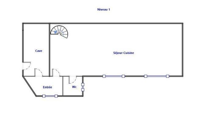 Duplex - 70 m² - 3 pièces