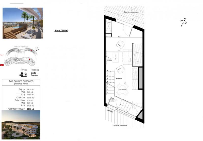 Appartement - 53 m² - 2 pièces