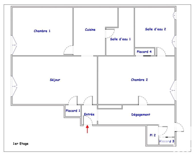 Appartement - 60 m² - 4 pièces