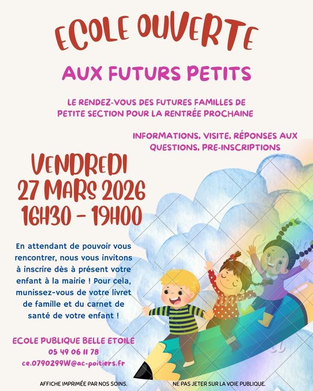 Ecole la Belle Etoile : porte ouverte