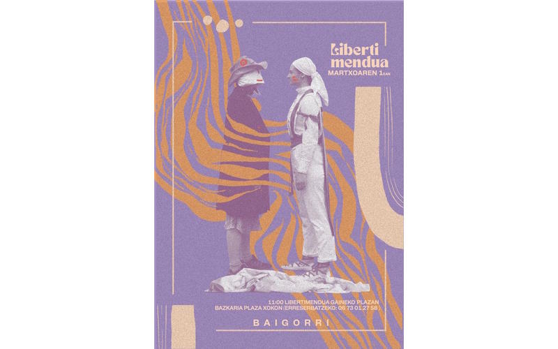 Libertimendua dans le cadre du carnaval  : défilé, théâtre, danse, bertsulariak (versificateurs en basque)