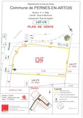 Terrain constructible - 628 m²